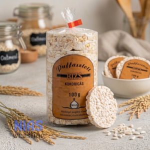 Puffasztott rizs kukoricás NATÚR 100G