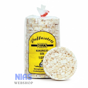 Puffasztott rizs kukoricás SÓS 100G